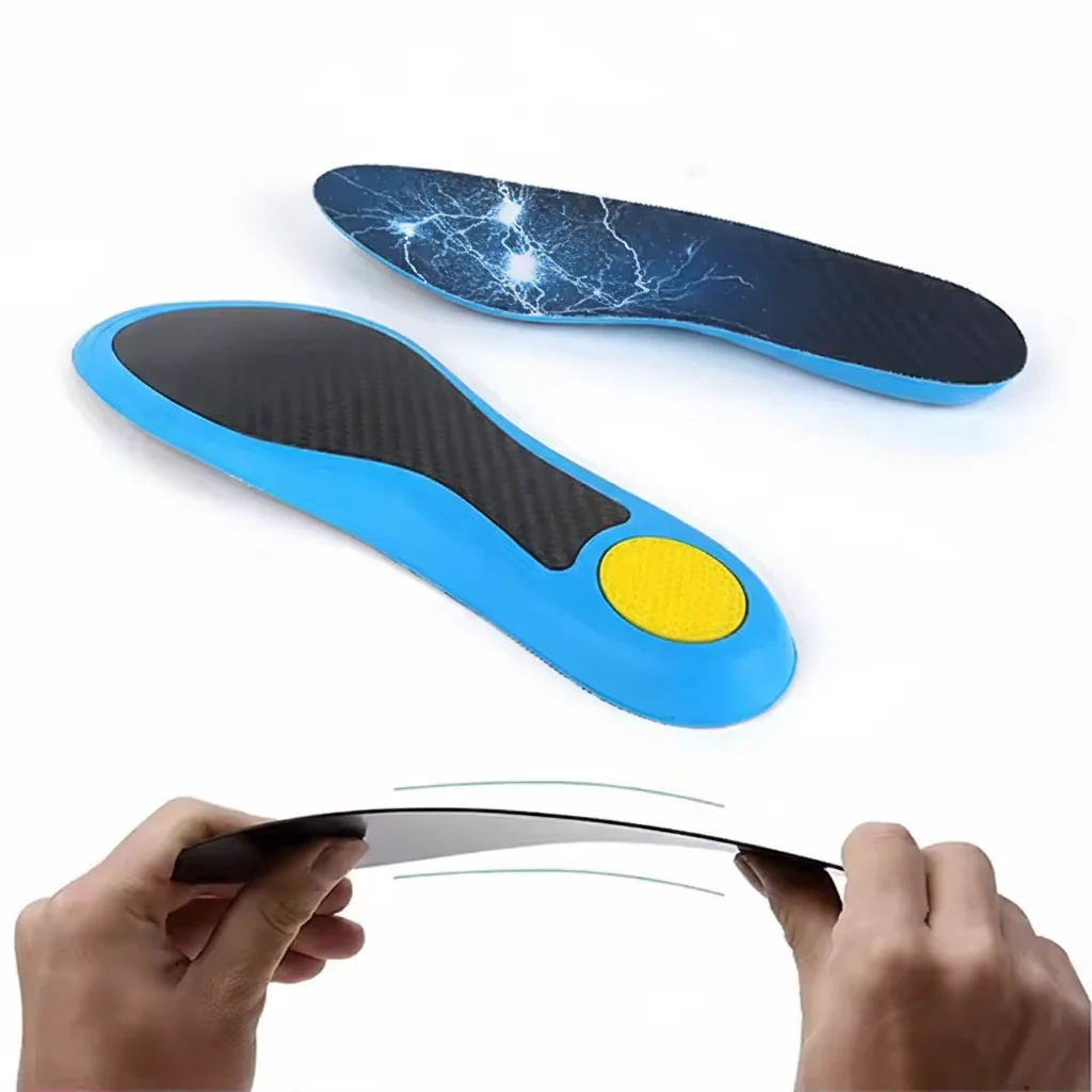 

Ultra lightweight and high-strength carbon fiber sports insole for men and women running, shock-absorbing and elastic insole
