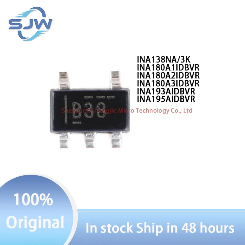 

INA138NA INA180A1IDBVR INA180A2IDBVR INA180A3IDBVR INA193AIDBVR INA195AIDBVR encapsulation SOT23-5 Current sense amplifier chip