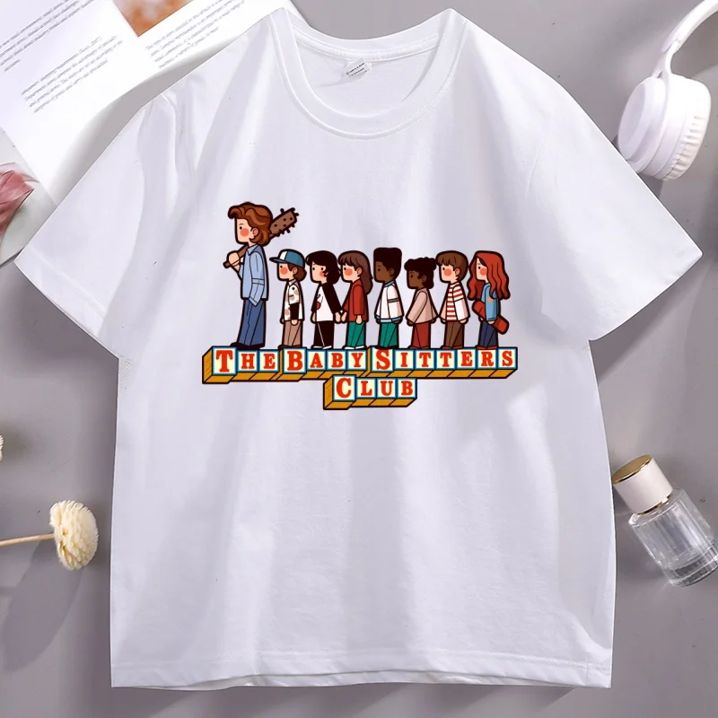 Babysitters Club T Shirt Casual Harrington Tshirt Funny Short Sleeve Crewneck T-shirts Men Women High Quality Streetwear
