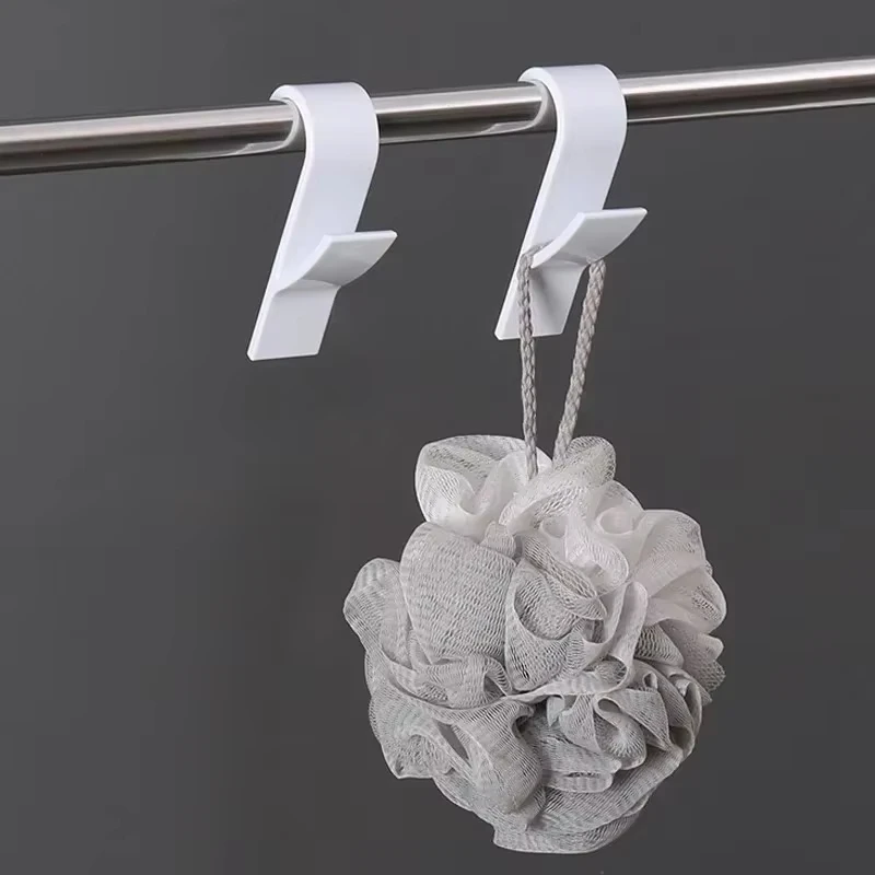 Bathroom Towel Holder Storage Racks Clear Hanger Heated Towel Radiator Rail Clothes Hanger Scarf Hanger Hooks Holder