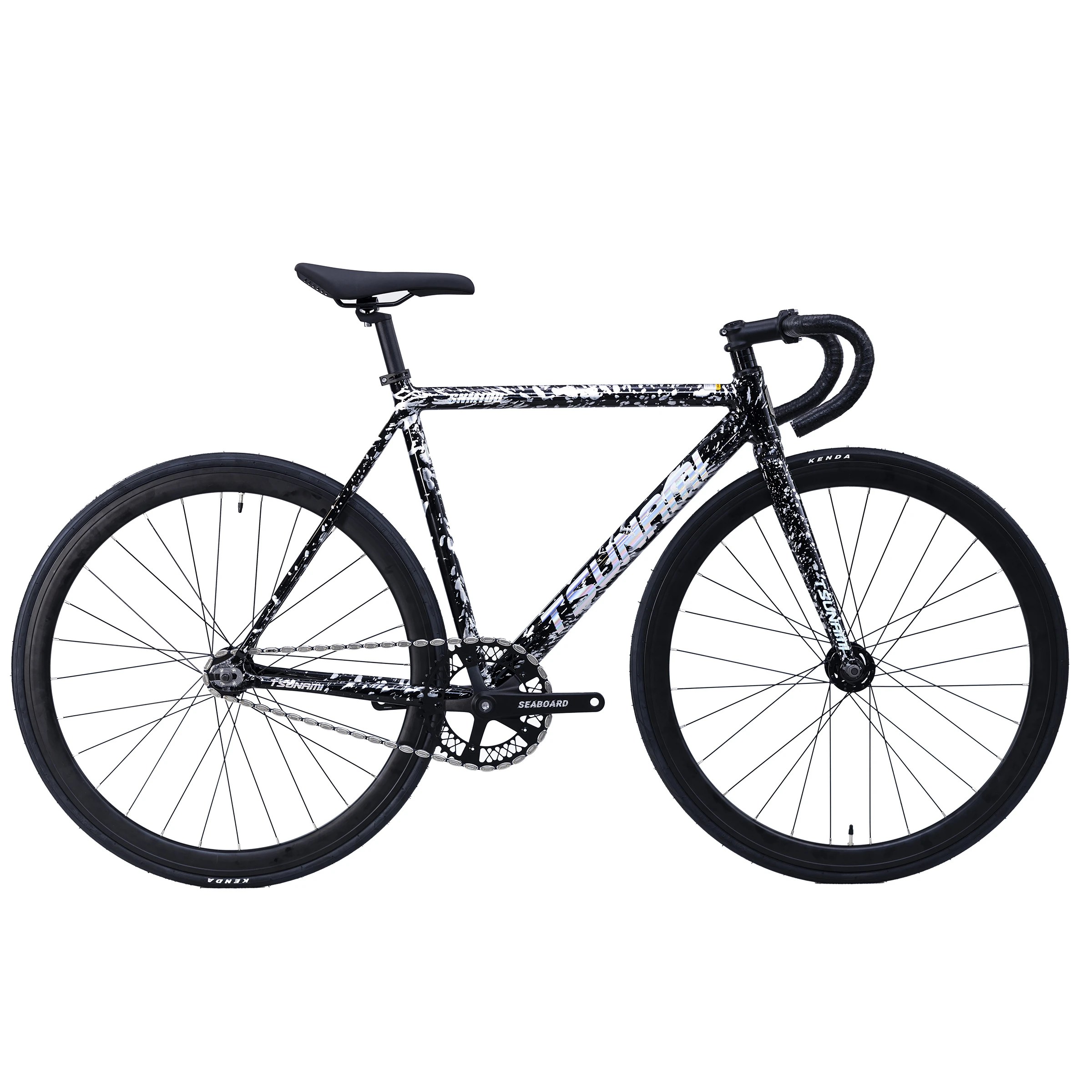 AliExpress NONE TSUNAMI Fixed Gear Bike SNM100 Aluminum Alloy Frame Single Speed Fixie Bicycle Parts Customizable With Front V-brake