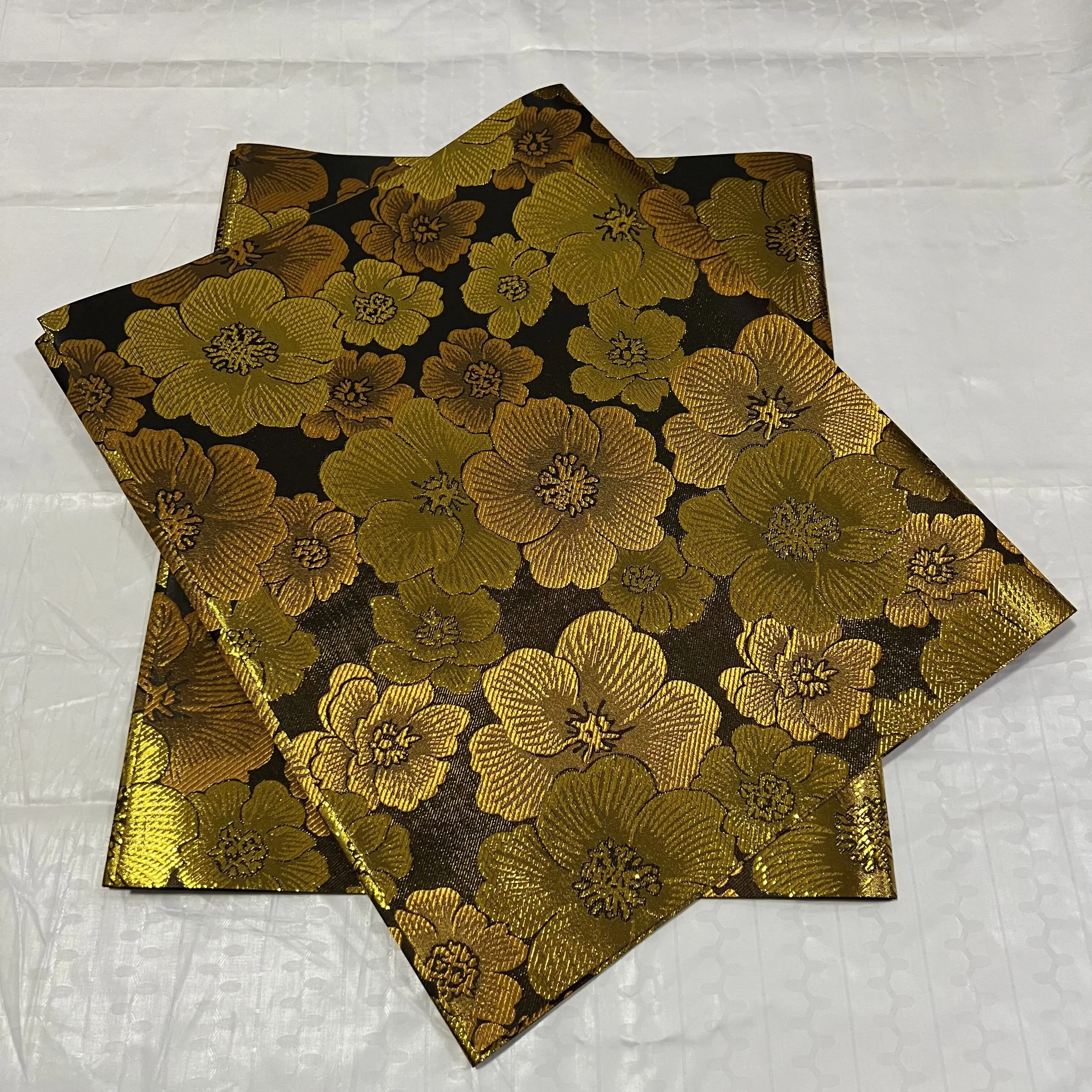 High Quality 3D Embroidery Swiss Gele African Multi Sego Headtie 2pcs/Bag Nigeria Sego Gele Head Tie Wrapper Party HZ4-912-1