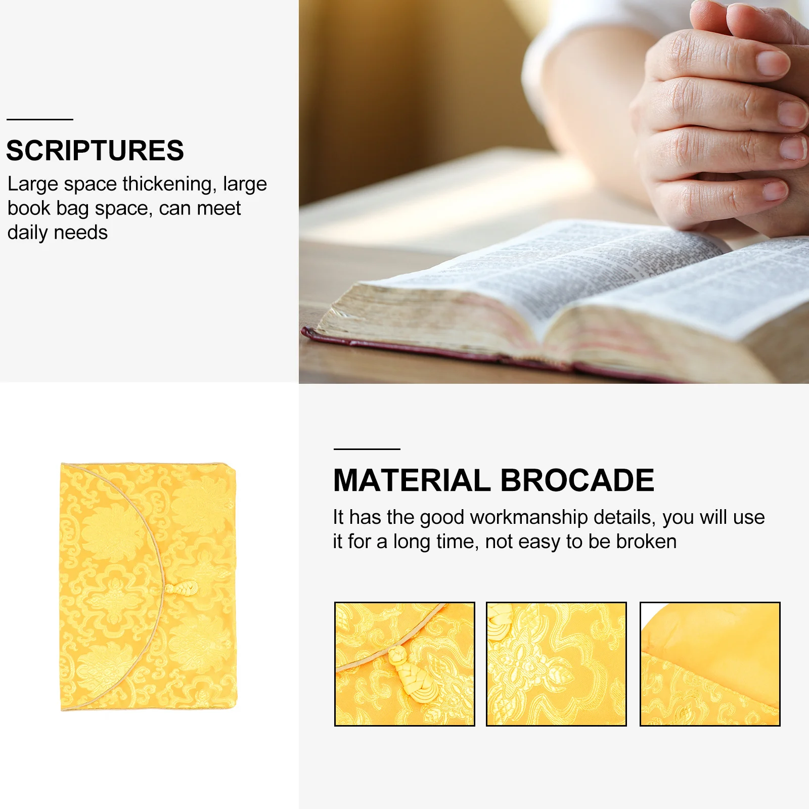 

Silk Brocade Envelope A4 File Pouch Chinese Knot Closure Gift Card Holder For Greeting Cards Buddhist Scriptures Document