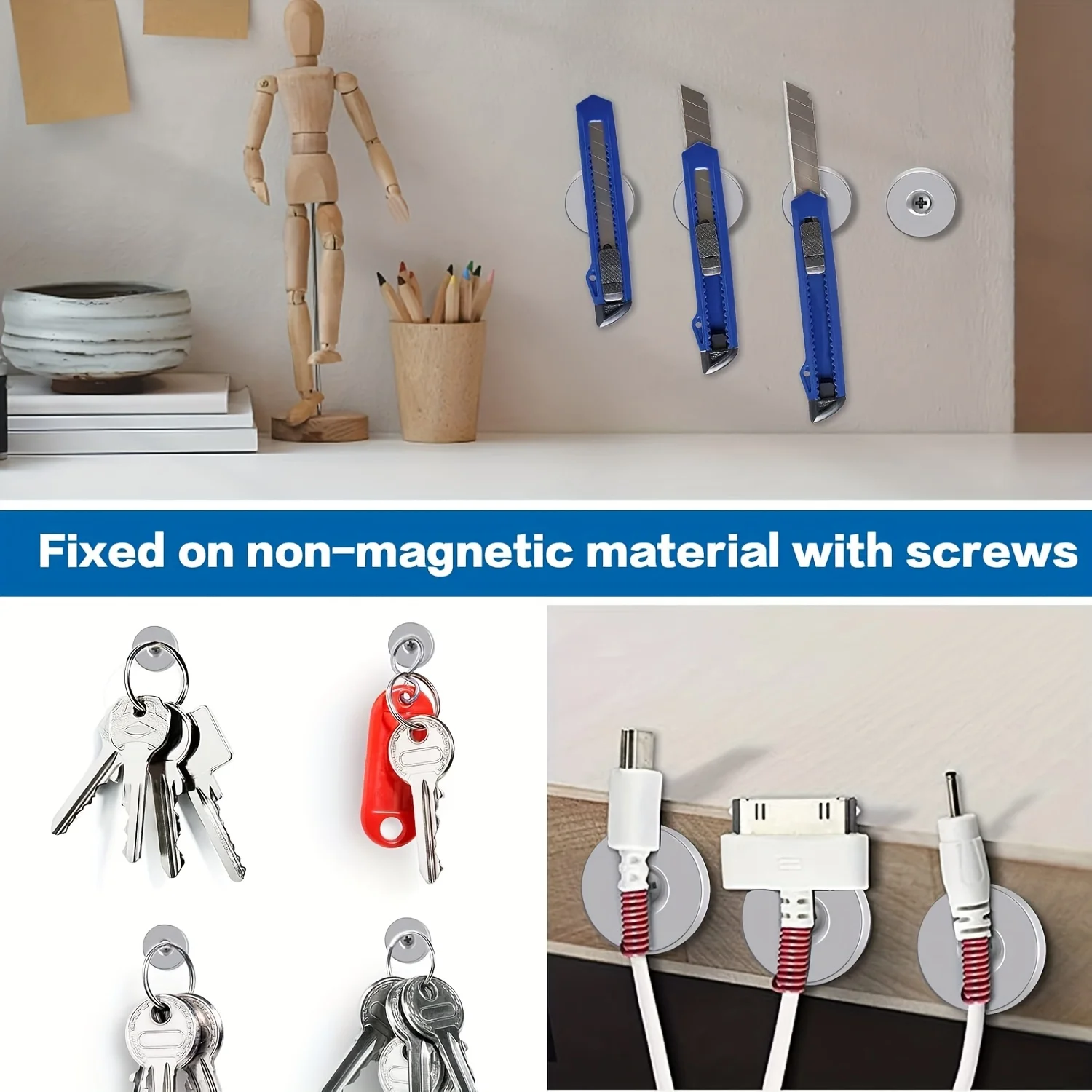 10x5/12x5/15x3/20x3mm Senkmagnete in verschiedenen Ausführungen, geeignet für Labore, Lautsprecher, Türen und Fenster – Detail 9