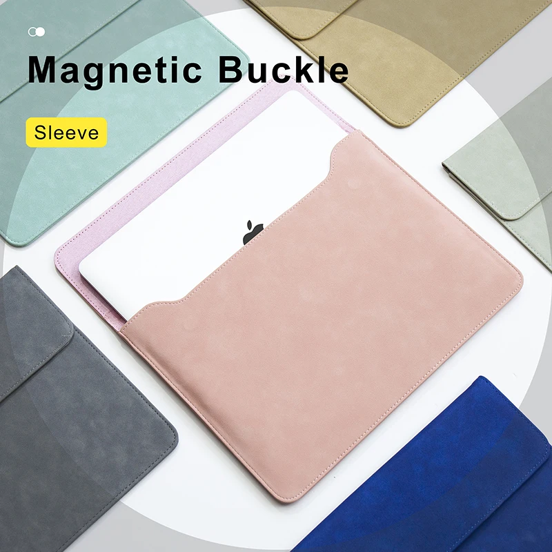 Laptop Bag Sleeve For Macbook Pro 14 Case M1 For Macbook Air 13 Case 14 12 15 16 Briefcase Notebook Pouch HP Huawei Xiaomi Cover