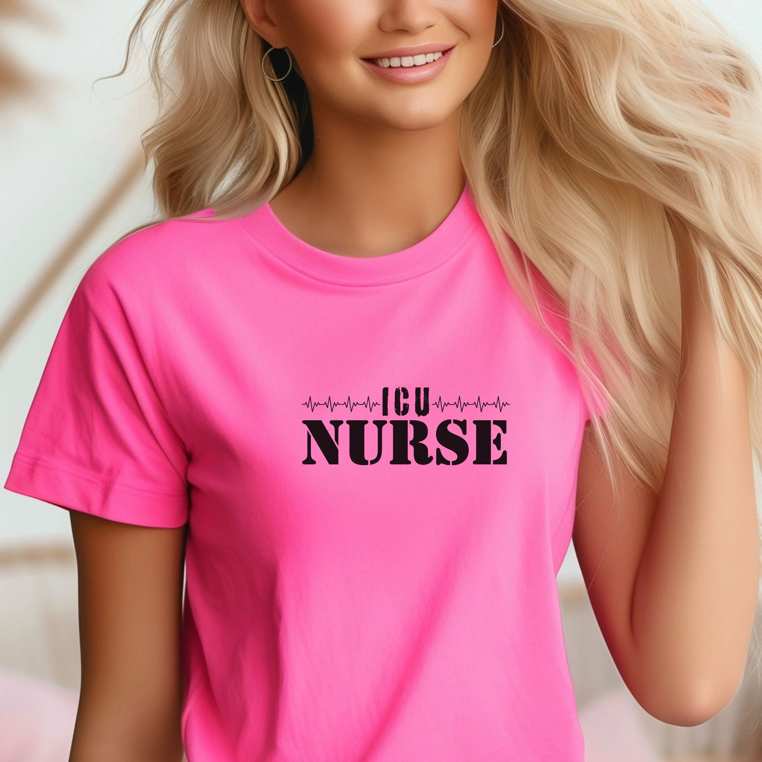 ICU Nurse T Shirt Comfort Colors Intensive Care RN LPN Registered s for Nurses Cute Garment Dyed