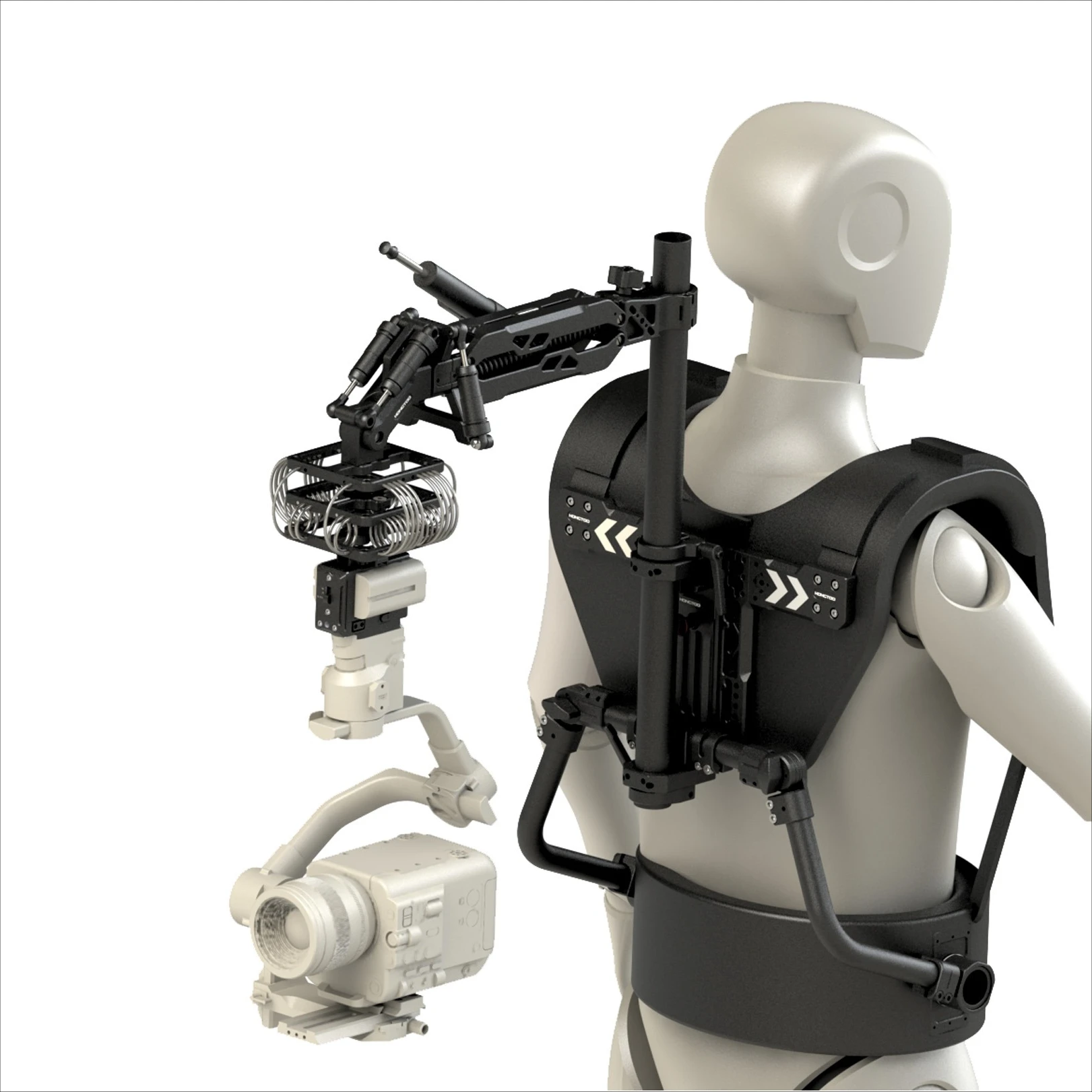 Hongtoo Riding Shooting Kit Gimbal Vest Bracket Rig w/ Shock Absorbing Arm Damper for DJI RS2 RS3 RS4 PRO RS5 Gimbal Shooting