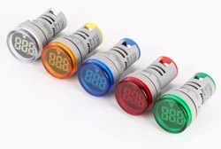 Signal light AC digital display voltmeter indicator light voltage indicator light AC50V-500V universal