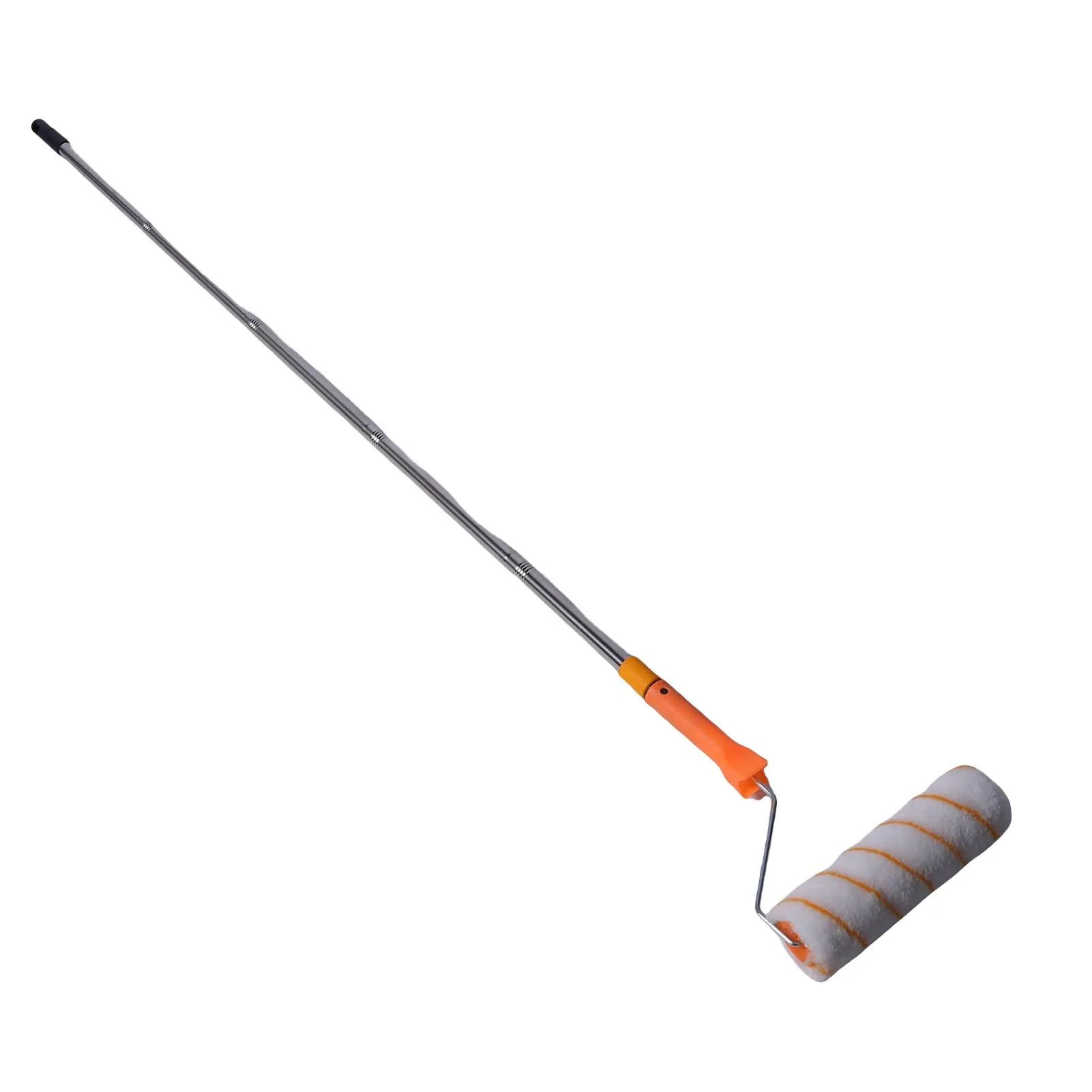 Juego de rodillo de pintura multifunción con mango de poste desmontable extendido de acero inoxidable de 1,2 m para techo de pared