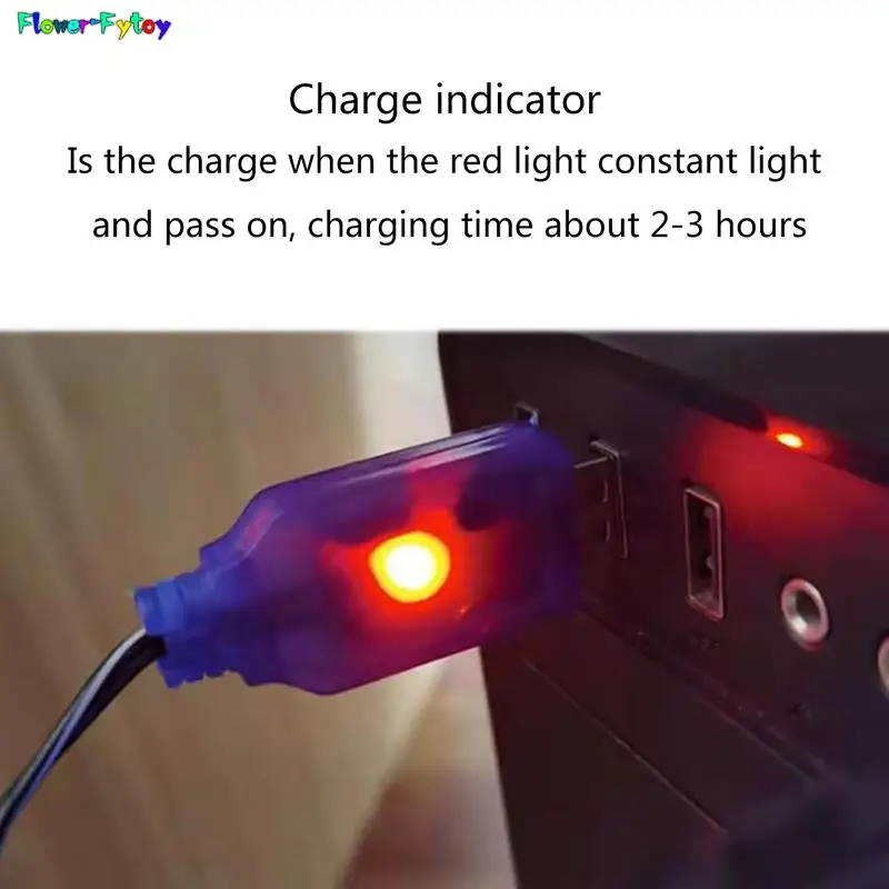 High Quality 3.6-9.6V 250mA NiMh/NiCd Battery USB Charger Cable SM 2P Forward Plug Remote Control Car USB Charger Electric Toy