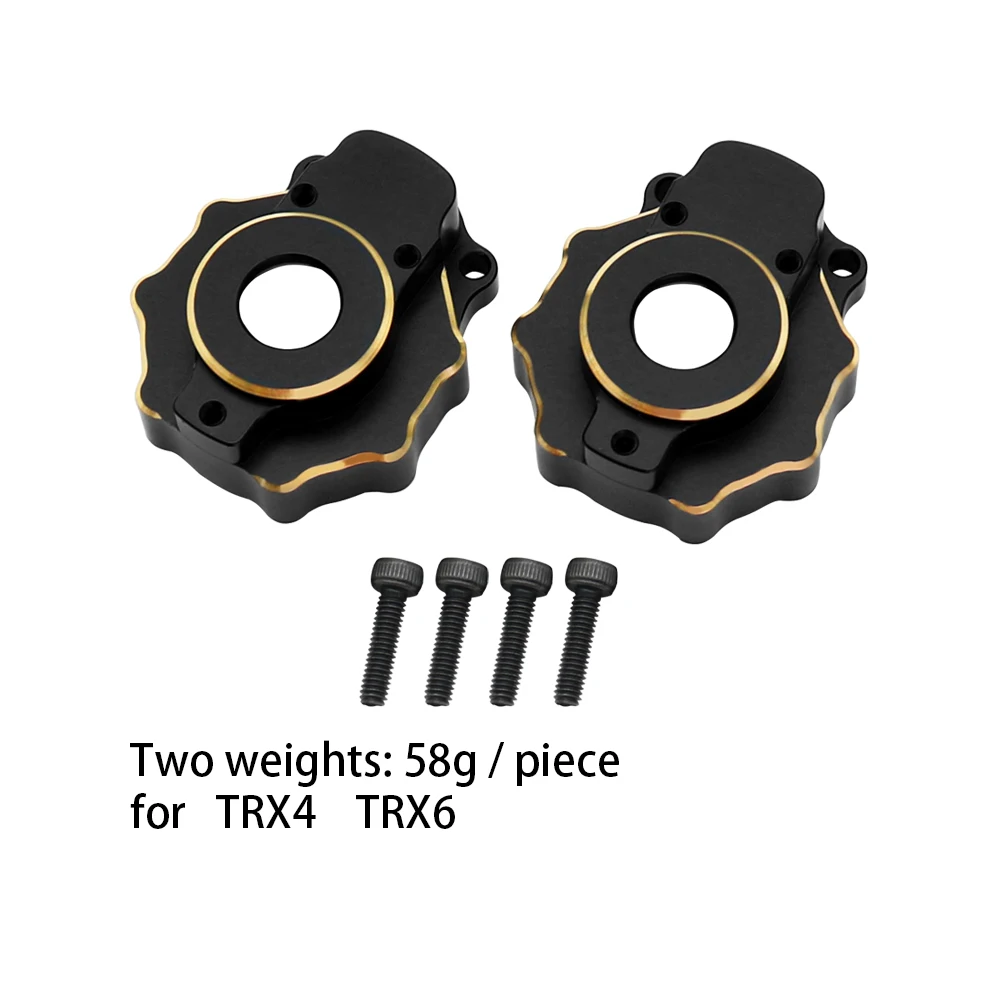 Portal Asbehuizing Messing Zwart Stuurbeker stuur C Seat trekstanghouder versnellingsafdekking servobeugel Voor 1/10 Trx4 Trx6