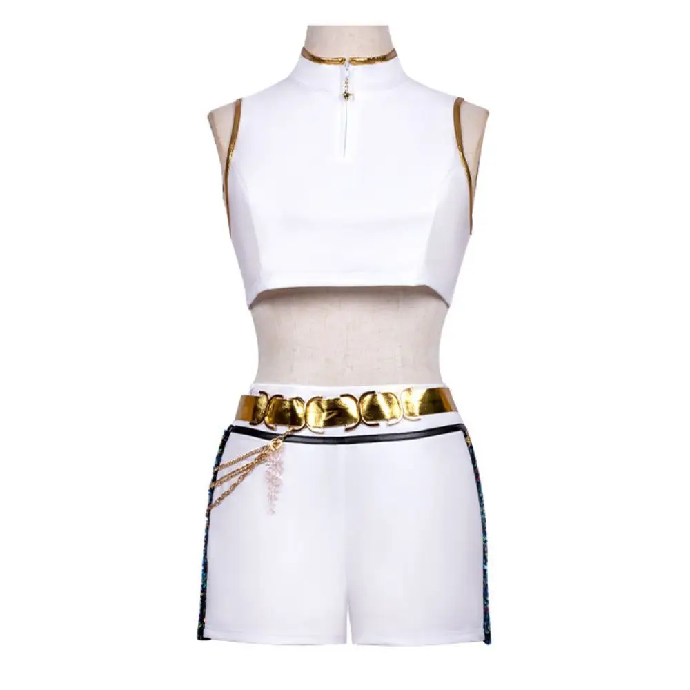 Kids Girls Rumi Zoey Mira Demon Hunters Kpop Cosplay Fantasia Costume for Children Idol Roleplay Outfit Halloween Carnival Suit