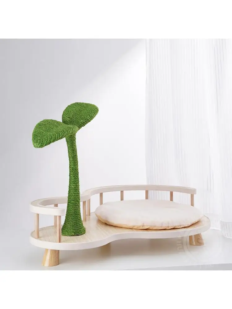 Sisal Creative Cat Climbing Frame, Stable Cat Scratching Post, Cat Nest, Jump Table, Claw Grinding Toy Supplies