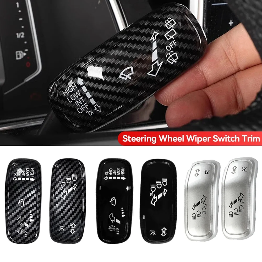 

Waterproof Wiper Switch Trim For VW ABS Steering Rod Cover Multi Color Waterproof Easy Install Car Decor Interior Accessories