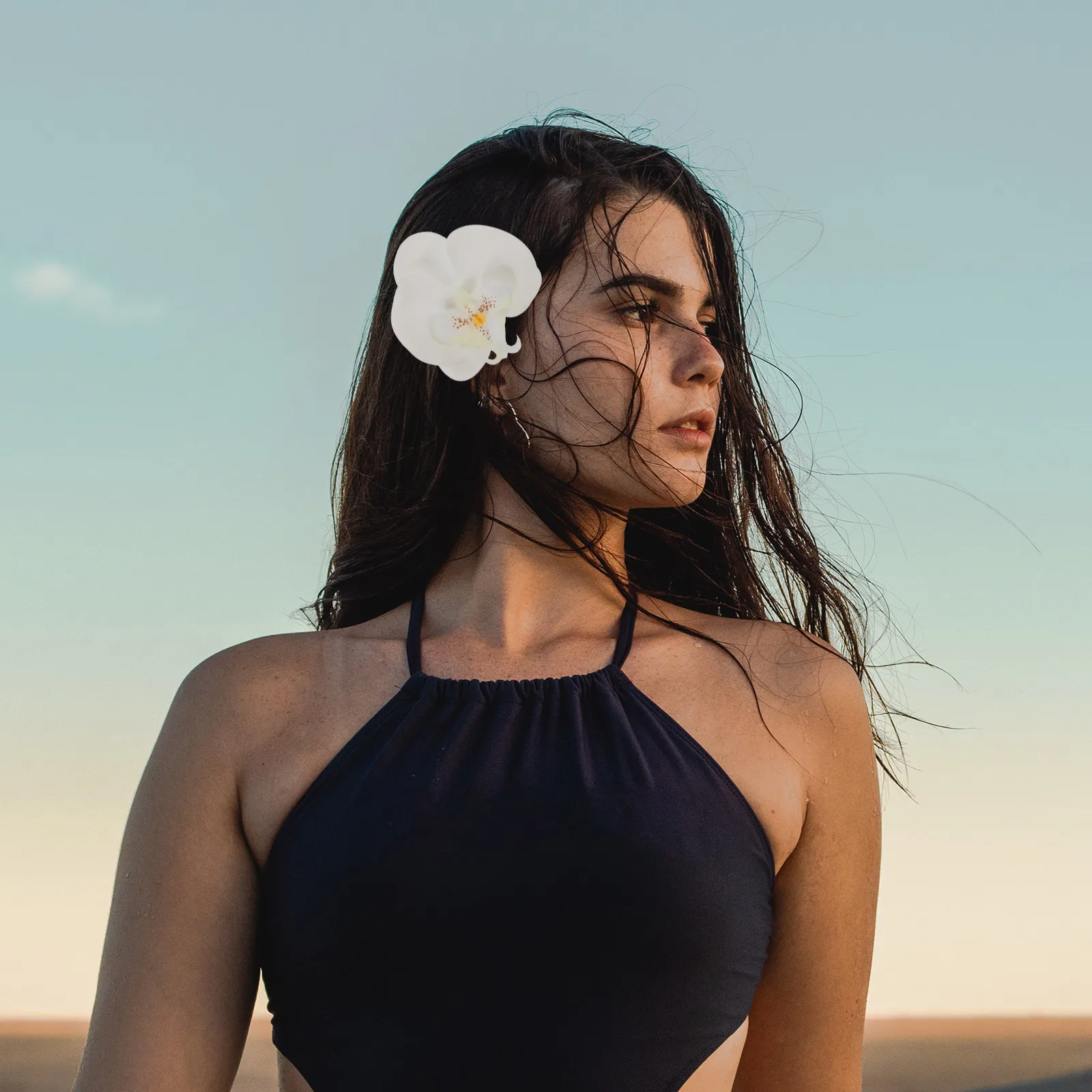 

5Pcs Realistic Faux Blossom Heads Clip on Flowers for DIY Crafts Romantic Scene Layout Decoration Mini Flower Heads