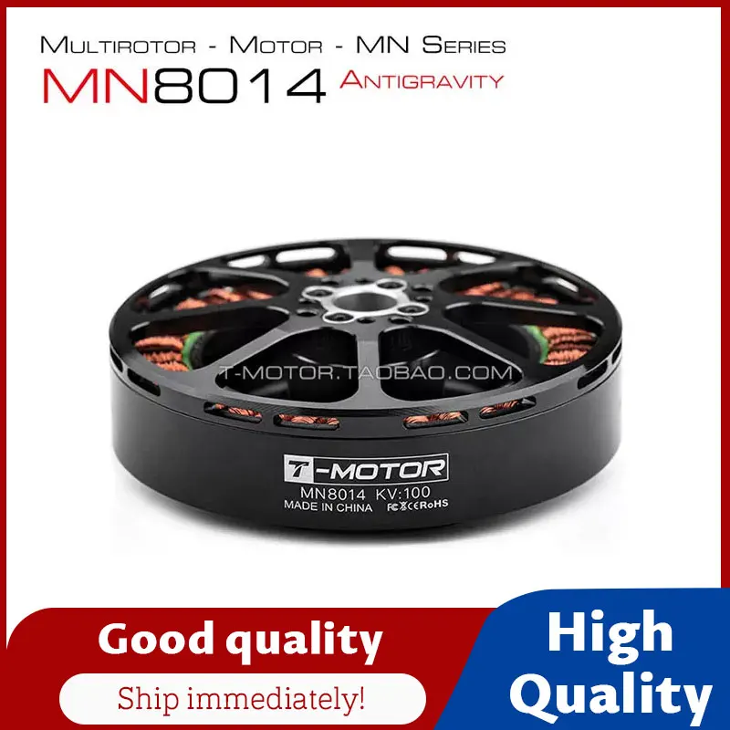 T-motor Antigravity 8014 MN8014 KV100 12S Brushless Motor Max Thrust 13.9KG for Multirotor Drone VTOL, Fit 29'',30'' Prop