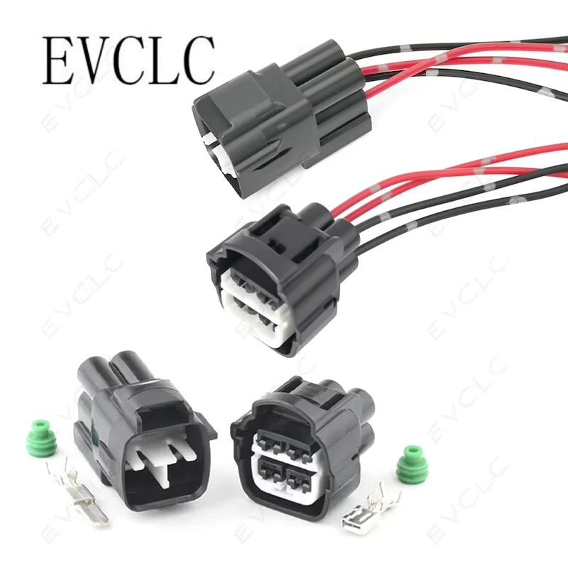1 Set 4-Pin Car Wiring Harness Connector Waterproof Plug 7282-7041-30/7283-7041-30 for Toyota Honda Electronic Fan Motor Plug