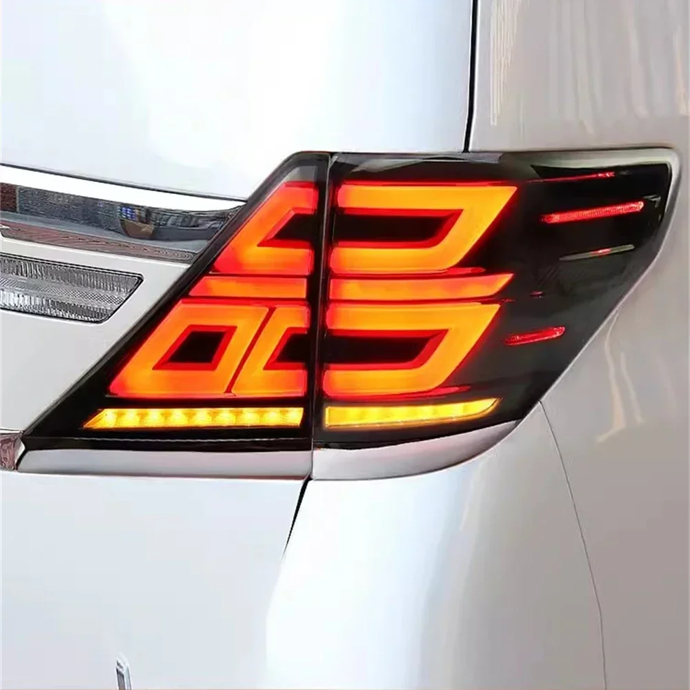 

Автомобильный светодиодный задний фонарь в сборе для 07-13 Toyota Alphard, задний бампер, стоп-сигнал, указатель поворота, 2 шт.