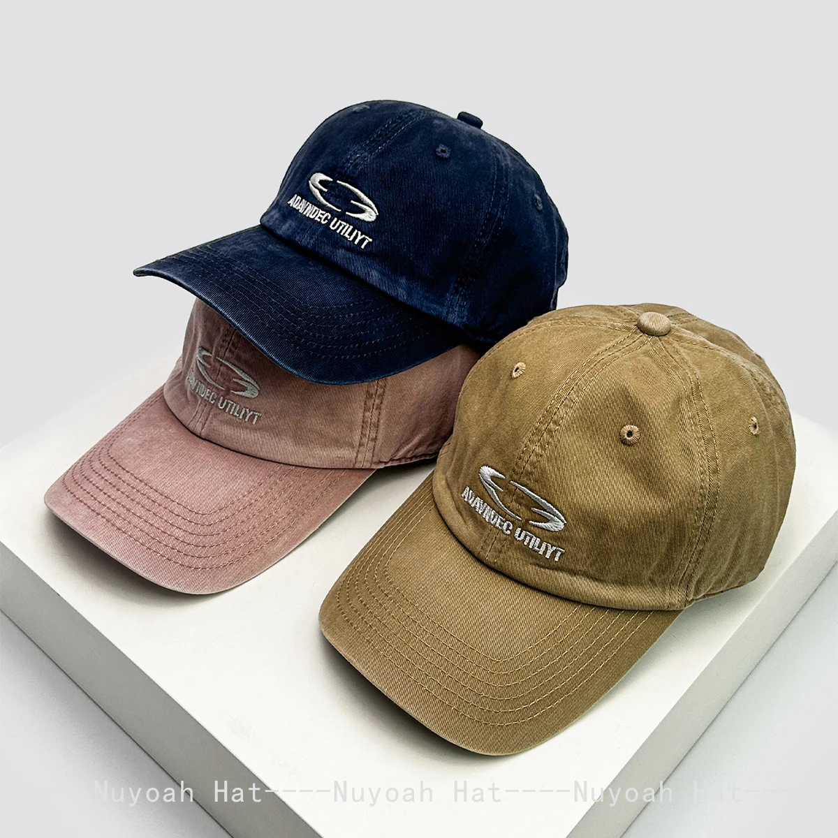 

New Men Women Dark Style Niche Embroidered Letters Pattern Baseball Hats Sunshade Korean Versatile Personal Peaked Caps Fashion