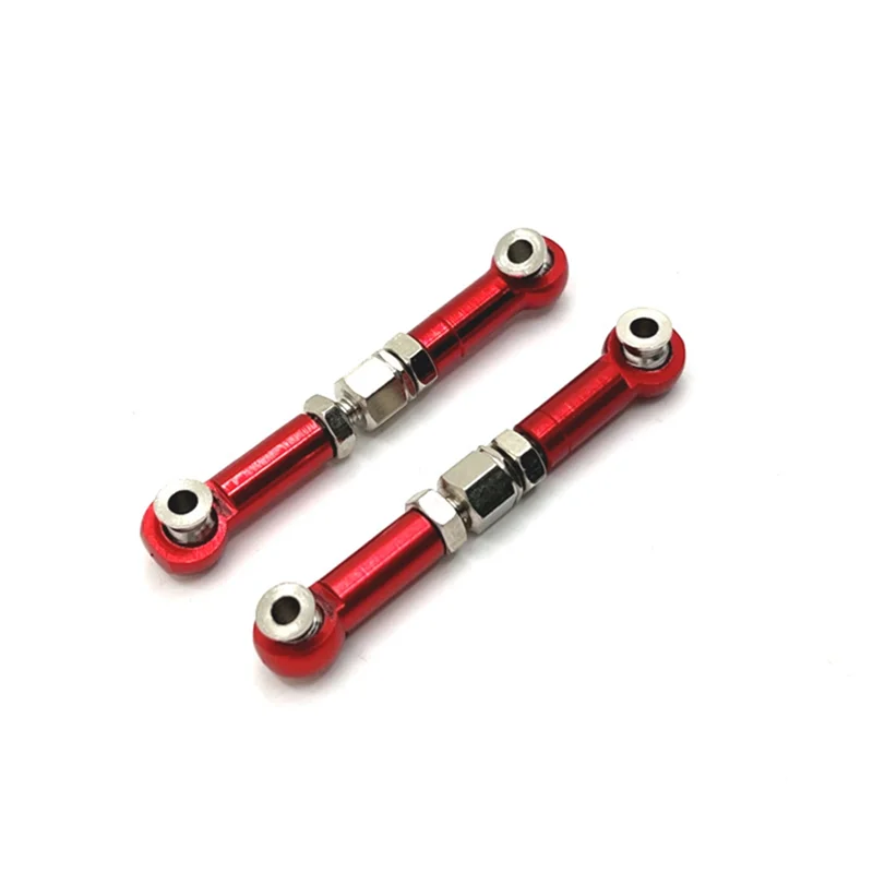 Metal Front Steering Rod Steering Links para RC Car, Atualizações Peças, H16, 16207, 16208, 16209, 16210, 1, 16, 2Pcs