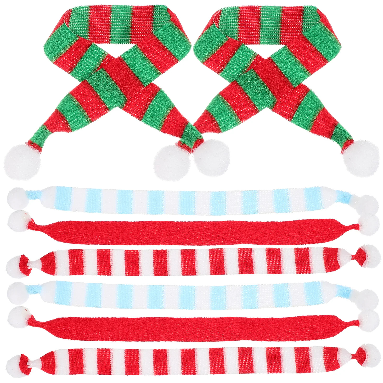 

8pcs Mini Decorations 22cm Blue Holiday Decorations Christmas White Red Green Christmas Accessories Party