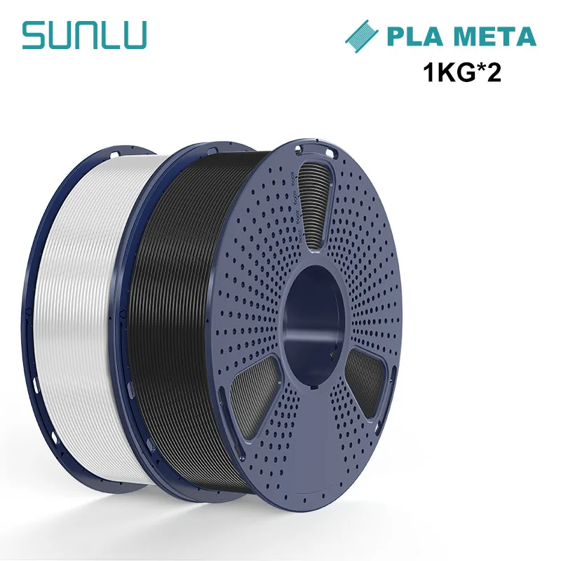 SUNLU 2 kg 3D AntiString PLA/PLA Meta/Hochgeschwindigkeits-PLA-Filament 1,75 mm 1 kg/Rolle 3D-Drucker Ordentlich gewickeltes 3D-Filament für 3D-Drucker