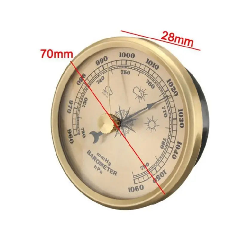 70mm Atmospheric Home Barometer Weather Forecasting Instrument Elegant Design