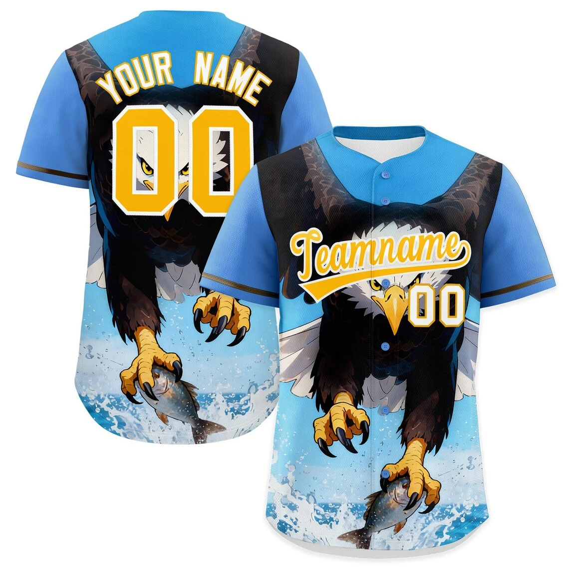 

3D Print Cartoon Animal Baseball Jersey Personalized Team Name Number Lion Graphic Sports Uniform Wholesale Fast Dropshipping