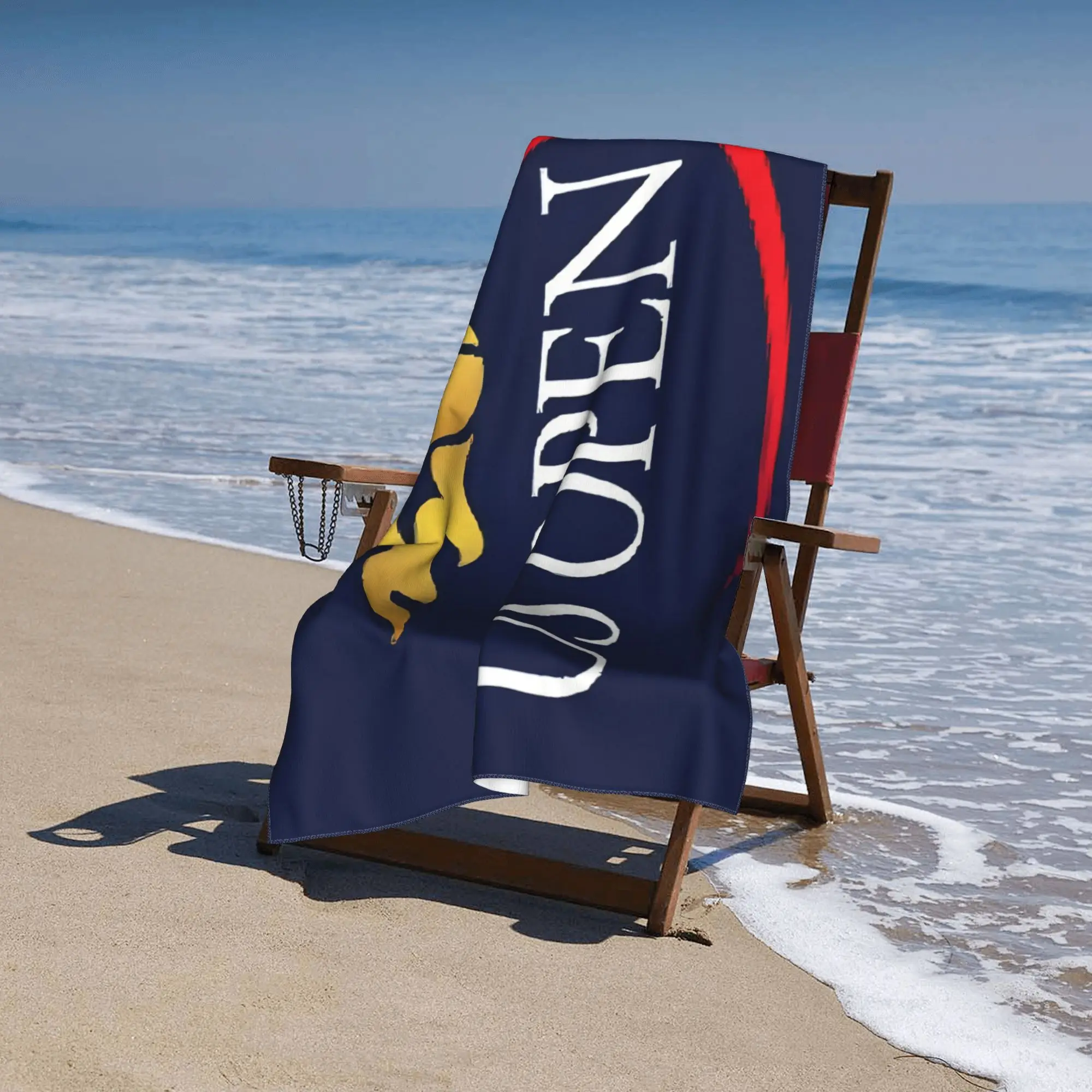 US Open Tennis Design Microfiber Beach Towel - Quick-Dry, Lightweight & Portable for Beach, Pool, Gym, Yoga - Ideal Travel Compa
