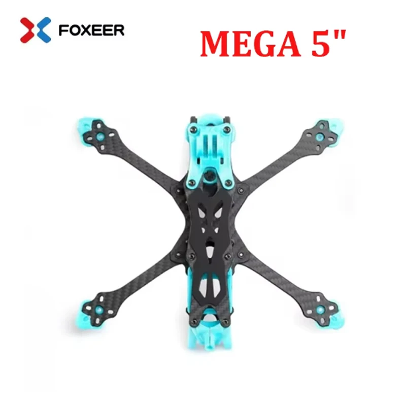 

FOXEER MEGA 5" Freestyle 220mm FPV Frame Wheelbase Supported System O3/Analog/Vista/HDzero/Walksnail For RC Racing Drone parts