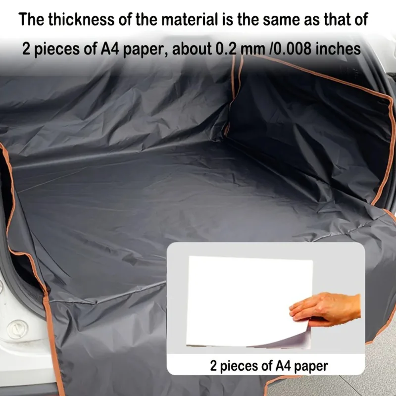 Área de carregamento à prova d'água para capas de assento de porta-malas de carro, adequada para a maioria dos modelos de carros