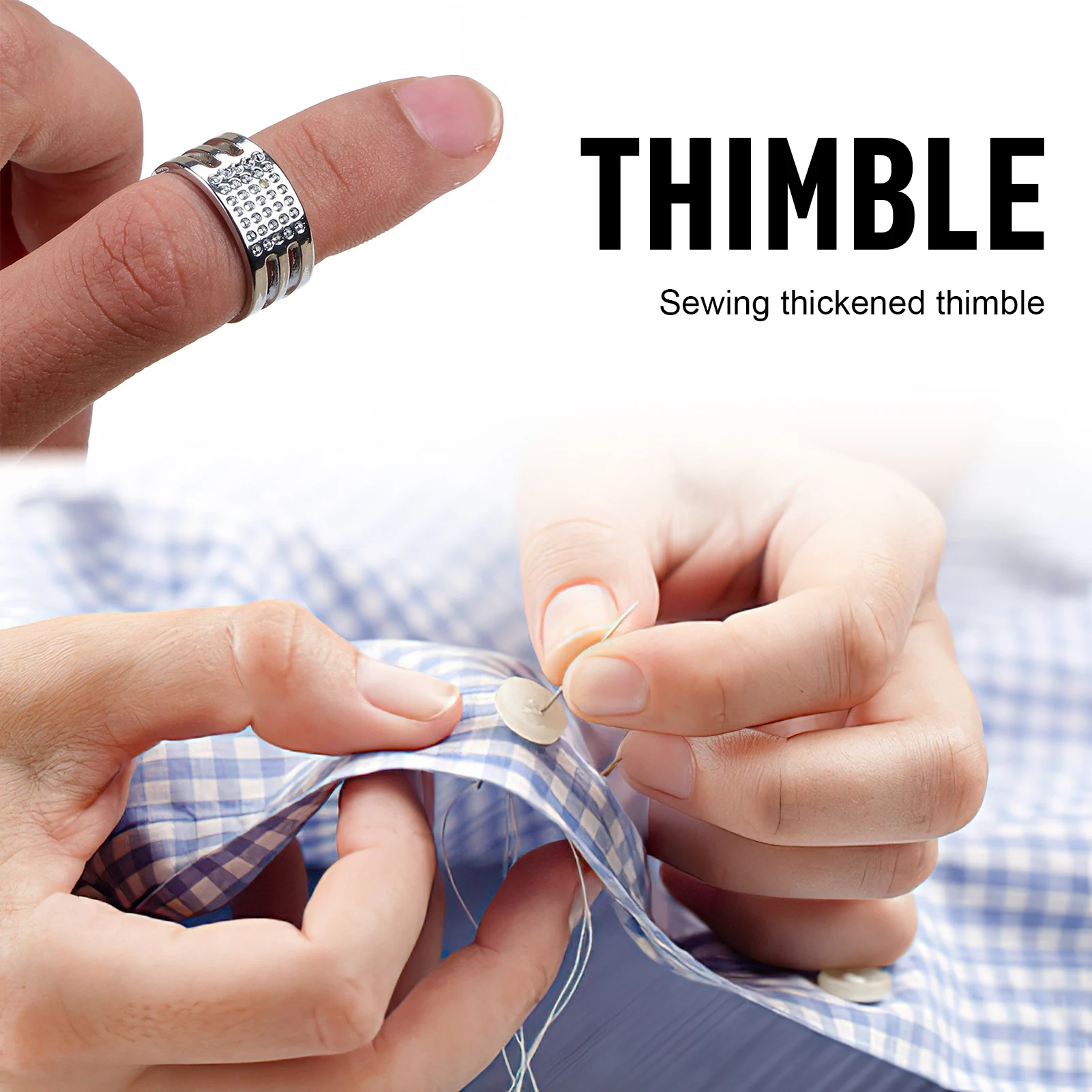 

Утолщенный медный наперсток, сверхпрочный металлический швейный наперсток для ручной шитья и поделок своими руками