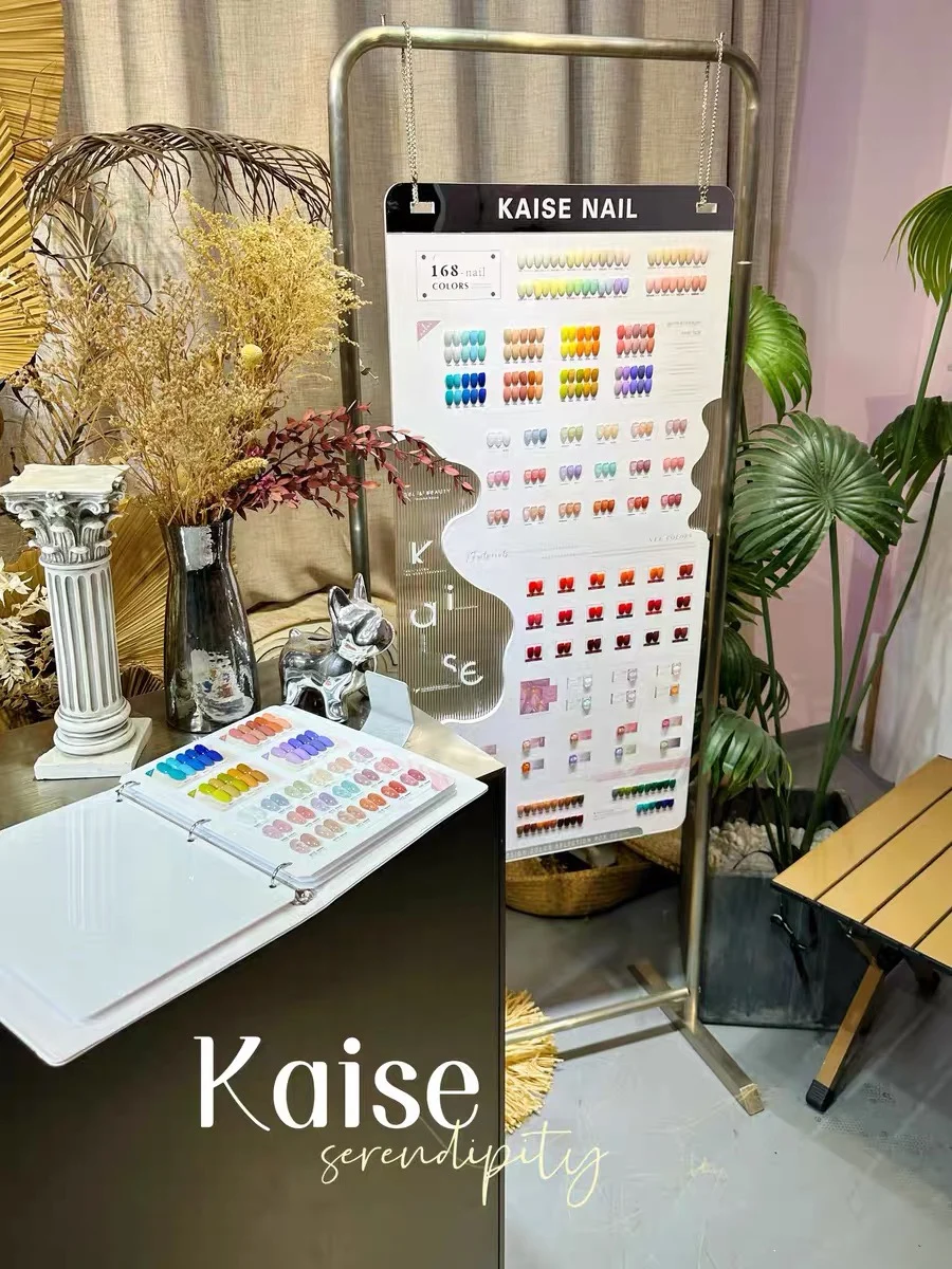 KAISE Mismatched 168 Colors Multicolor Nail gel set Nail salon Hot item Non-toxic Uv gel New model 2024 Nail art kit