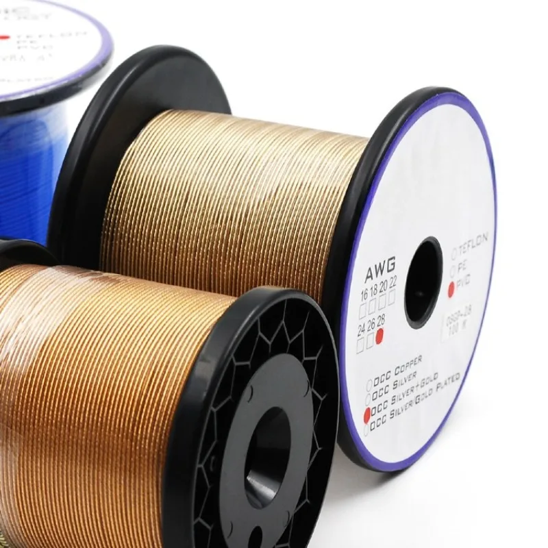 

Single crystal copper single crystal silver gold-plated wire, headphone cable, internal cable