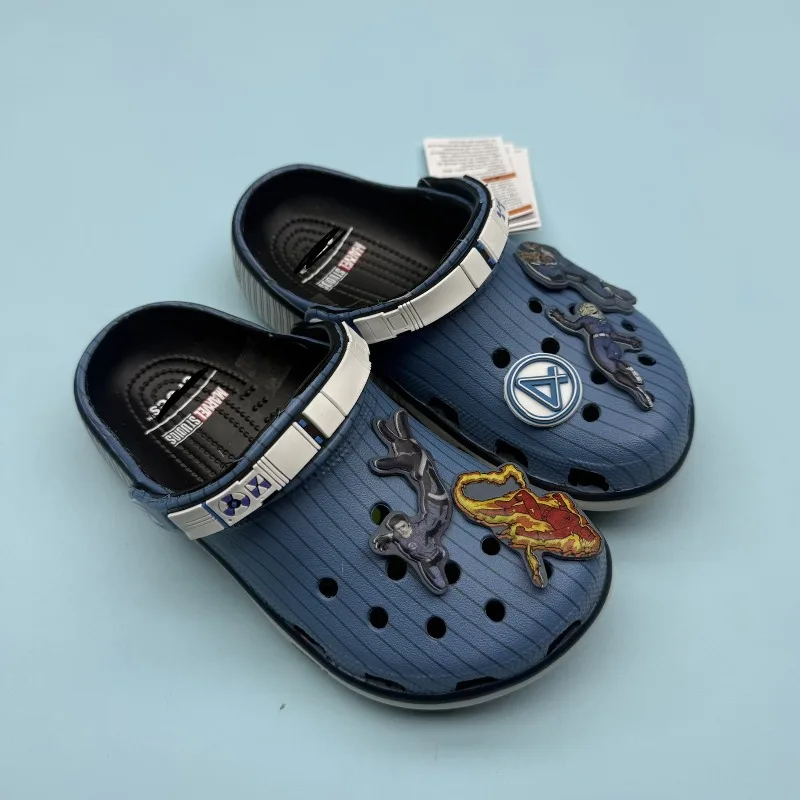 

2026 New Cool Creative Anime Cartoon Pattern Fashionable Non-Slip Comfortable Durable Holey Slippers Gift Fantastic Four