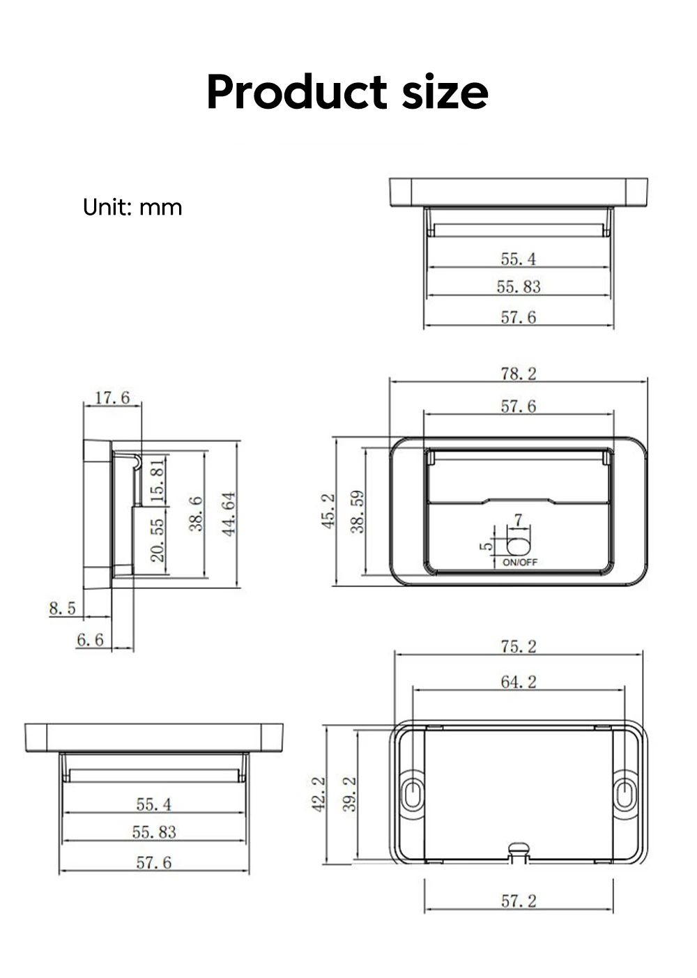 4-Port PD QC3.0 Auto-USB-Ladebuchse 12V 24V Digital-Voltmeter Schnelllade-Steckdose mit Schalter für Fahrzeug, Wohnmobil, Boot – Detail 9