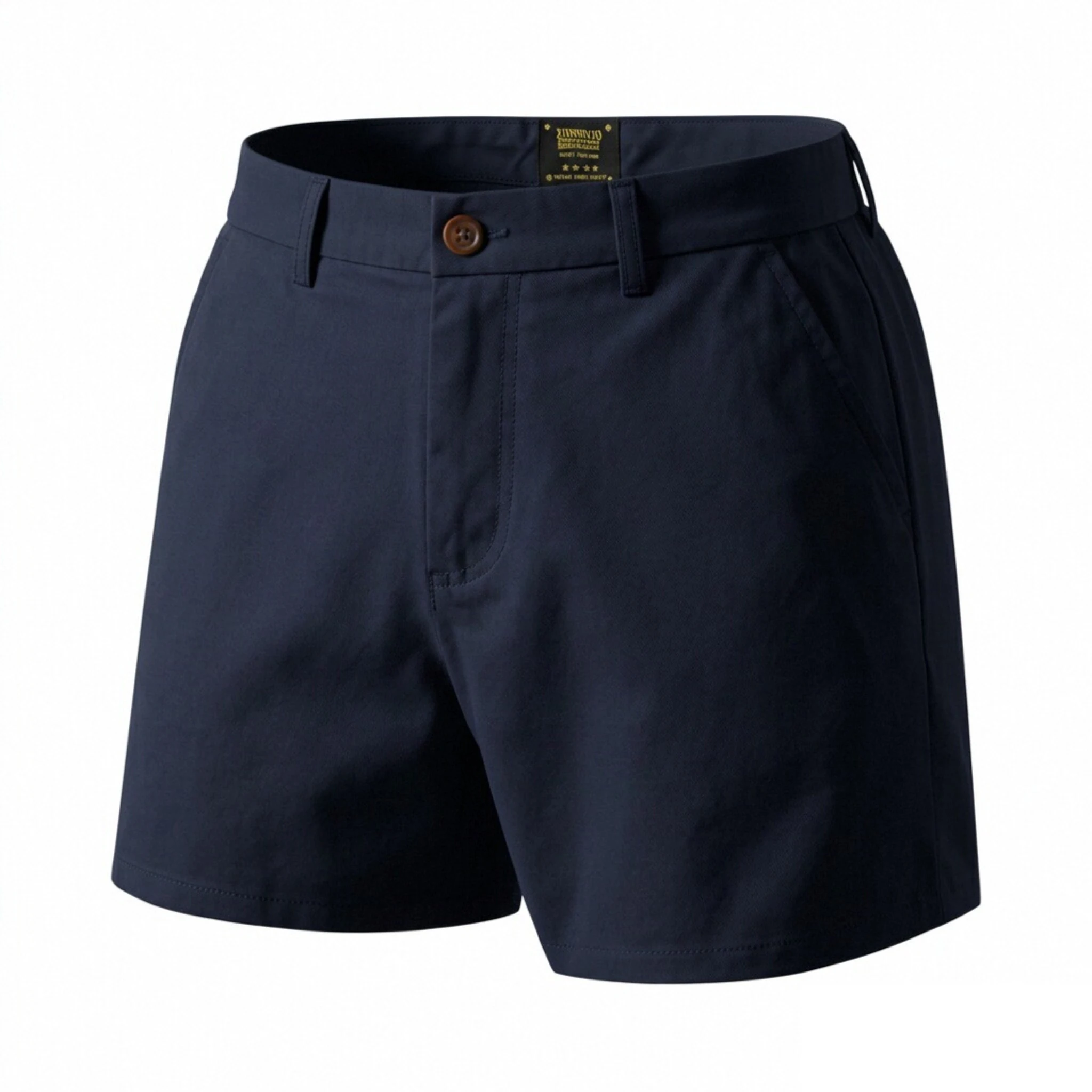 

Summer 100% Cotton Solid Work Shorts Men High Quality Casual Business Social Elastic Waist Shorts Men Formal Suit Cargo Shorts