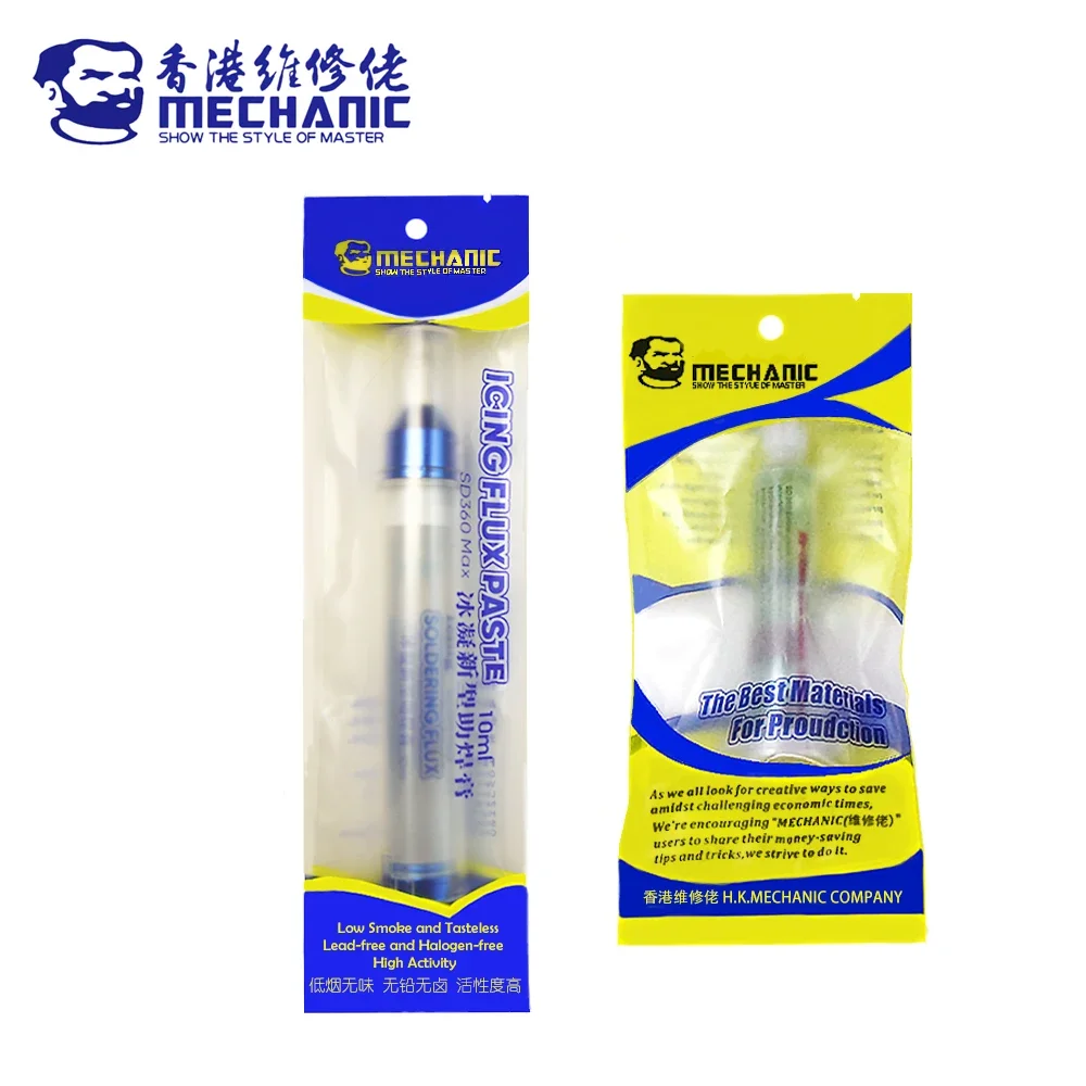 MECHANIC SD360 Max 10cc No-Clean Transparent Solder Paste Welding Advanced Oil Flux for PCB SMD BGA SMT Soldering Repair