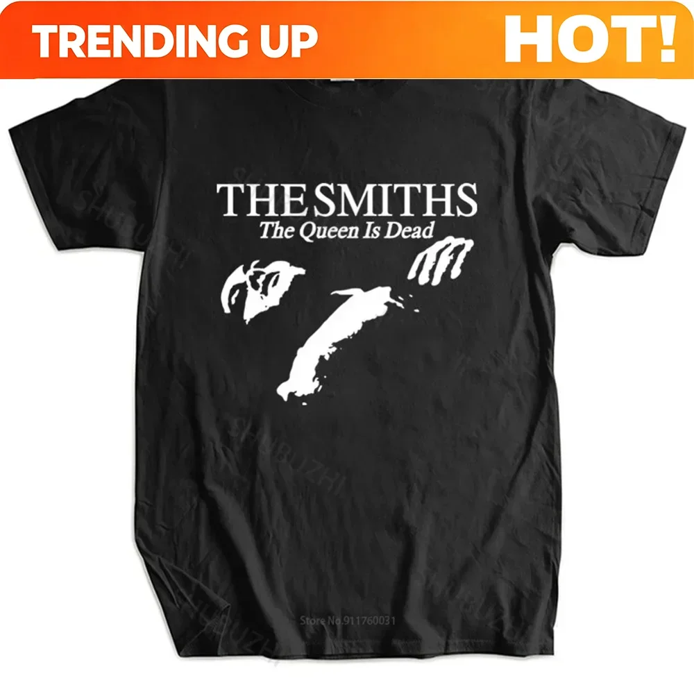 Morrissey O-Neck Short Sleeve Black Tshirts Tops The Smiths T-Shirt Indie Aesthetic Clothes Harajuku Streetwear Casual Tees