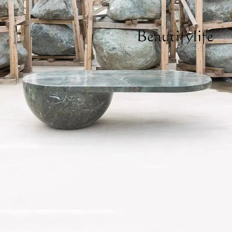 

DS Natural Marble Coffee Table Designer Villa Living Room Home Light Luxury Simple Modern Coffee Table