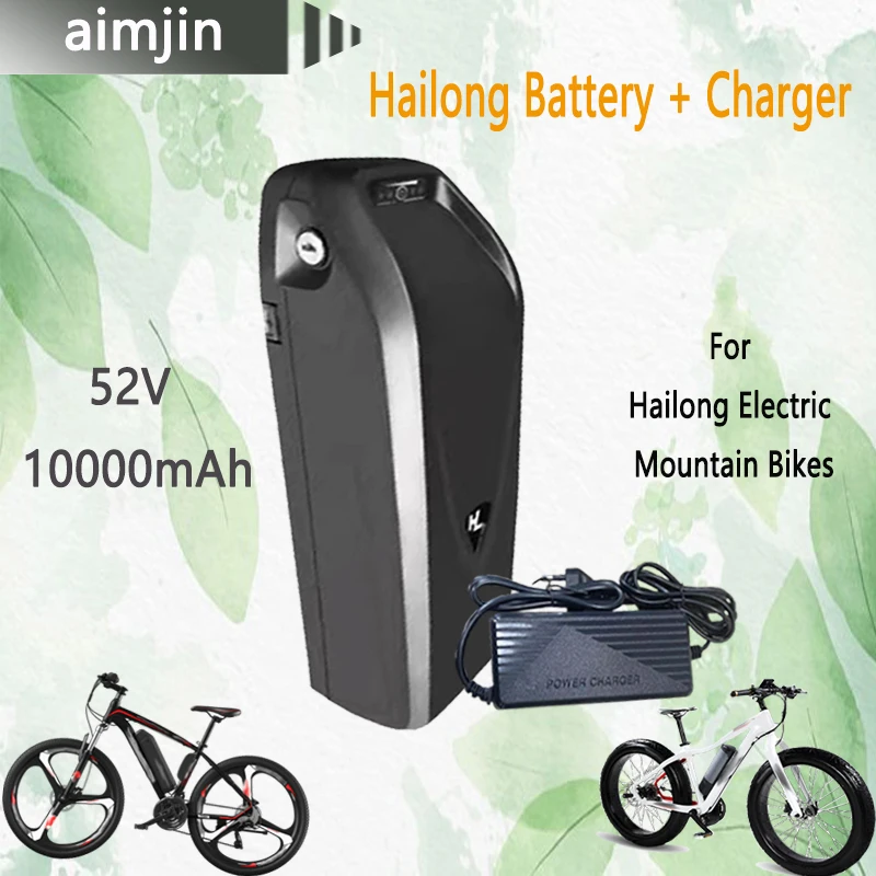 

18650 52V 10000mAh Lithium Battery Suitable for Hailong 350W 500W 750W 1000W Charger+ Cell