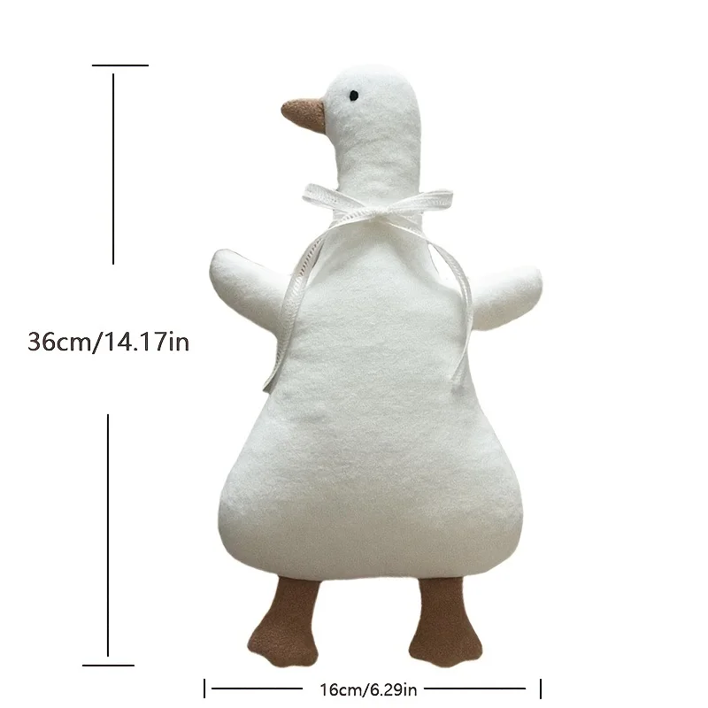 Lindo muñeco de peluche suave de patito, adecuado para dormitorio de niños, regalo de cumpleaños reflexivo, acogedor recuerdo de bebé recién nacido