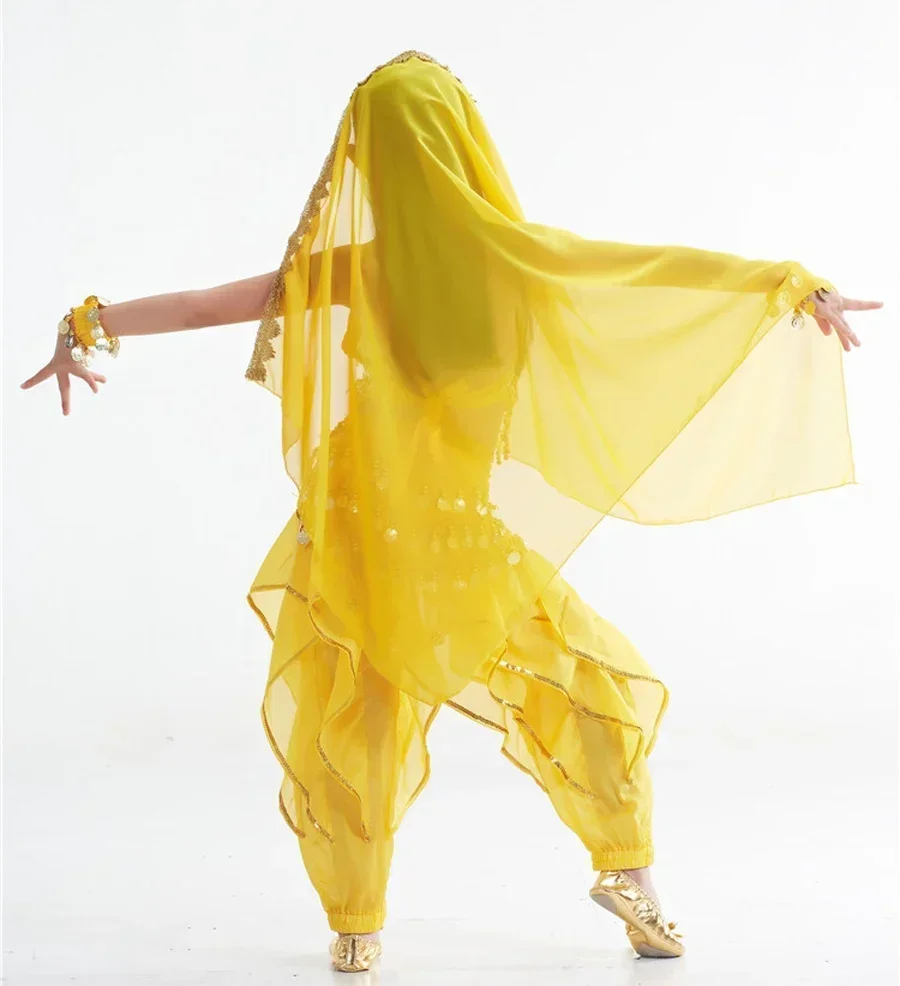 Kids Bellydance Child Kids Indian Belly Dance Costumes Set Oriental Dance Girls Belly Dancing India Belly Dance Clothes 3 Colors