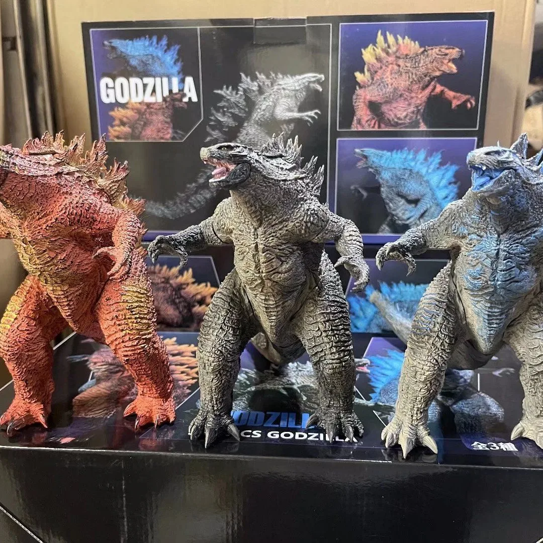 3 TYPES Anime Figurie Godzilla VS King Kong Gulian Runaway Godzilla Glue Monster Doll PVC Figure Action Model Toys Children Gift