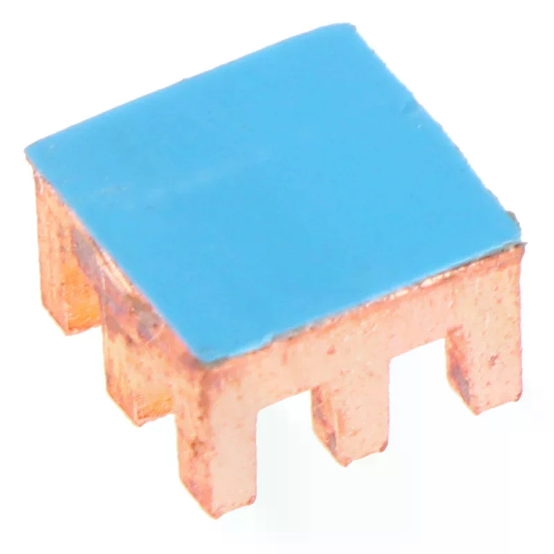

5Pcs Pure Copper Mini Heat Sink For MOS IC Chipset Radiator Cooler Heatsink Memory RAM Adhesive Back Cooling