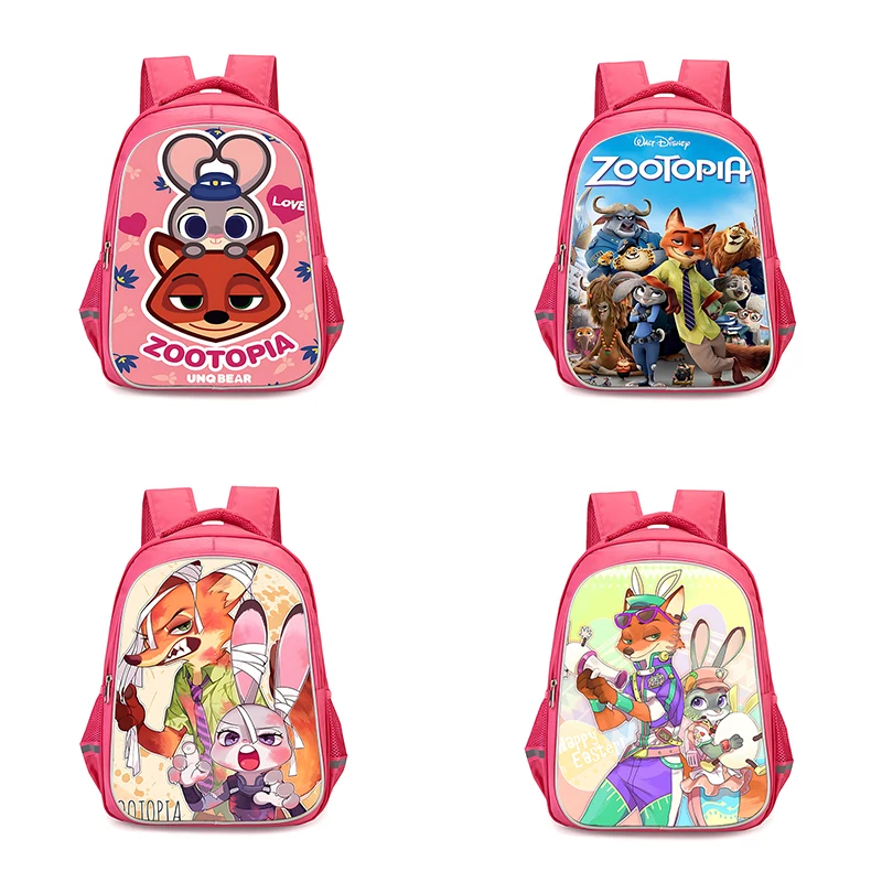 Cartoon Cute Zootopias Child Backpacks Girls Student Birthday Gift School Bags Camping Durable Rucksack