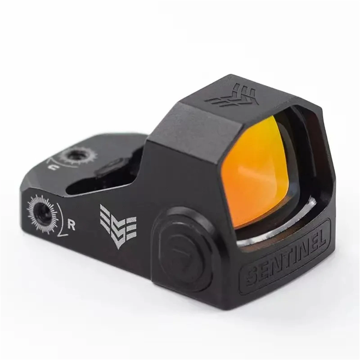 green dot Swampfox Sentinel Reflex red dot sight (RMsc Pistol Cut) Shake n Wake 3 MOA dot 1x16 Compact Auto brightness