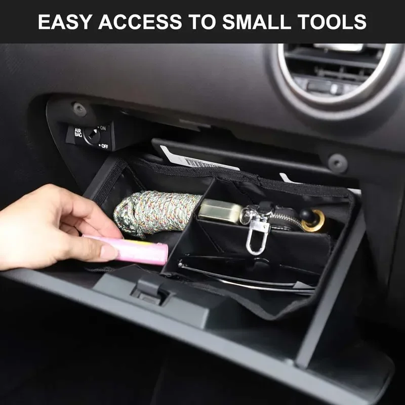 1Pcs Oxford Cloth For SEAT Leon MK2 2008-2012  Car Center Console Glove Box Divider Storage Bag Car Organizer Box Accessories