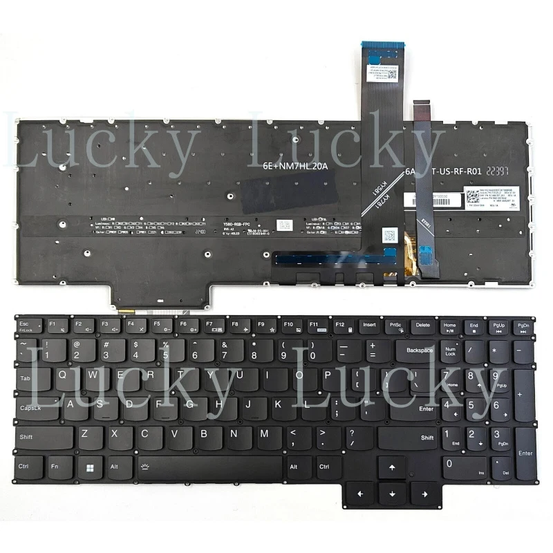 f New for Lenovo Legion 5 Pro-16ACH6 16ACH6H 16ITH6 16ITH6H US Keyboard RGB Backlit