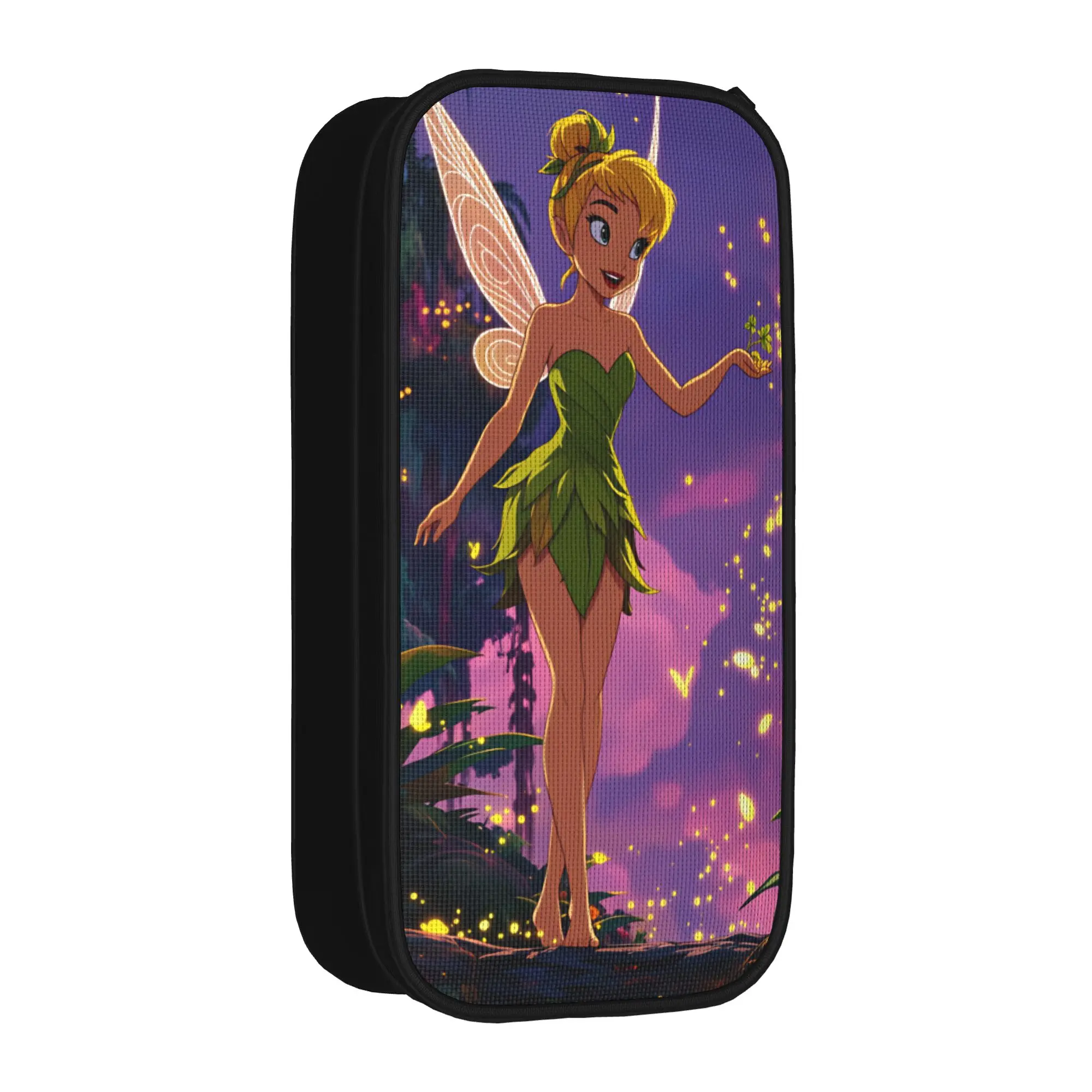 Tinker Anime Bells Pencil Case  School Pencil Cases Double Layer Child Kawaii Portable Pencil Pouch School Stationery